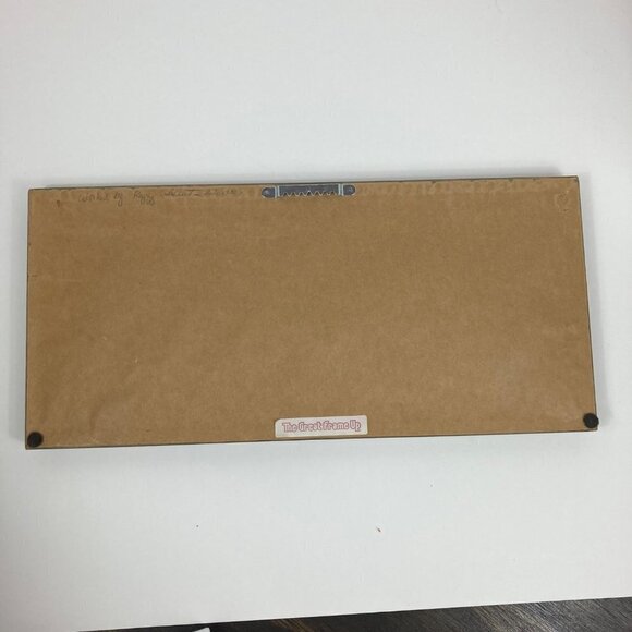 Vintage 1980 Framed /Glass WELCOME Cross Stitch 7 x 16 - Picture 4 of 6